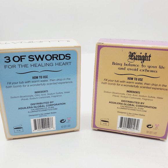 NIB BUNDLE of 2 ILLUMINATI TAROT CARD BATH BOMBS - Picture 5 of 6